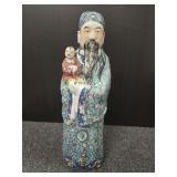 Vintage Chinese porcelain Famille Rose figurine