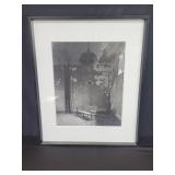 Vintage photo print depicting decay, solitude
