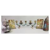Brass Torah scroll Case chanukah dreidel Music