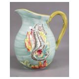 Costal cottage seahorse x-large one gallon pitcher