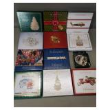 12 White House Annual Christmas ornaments in box
