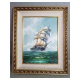 Signed J.James oil on canvas with C.O.A.