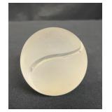 Vintage Neiman Marcus frosted glass tennis ball