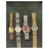 Four vintage and prop watches