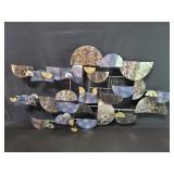 Curtis Jere style metal wall sculpture