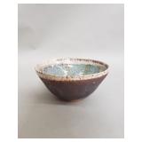 Mid-century Modern studio art pottery bowl