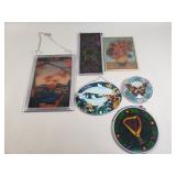 6 art glass sun catchers