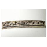 Vintage Native American silver hair barrette