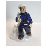 Vintage hand blown art glass figure
