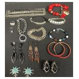 Group of costume jewelry