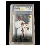 2003 Upper Deck LeBron James rookie card graded 10