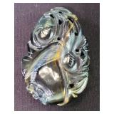 Asian carved jade pendant