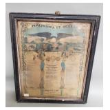 Civil War era soldiers memorial lithograph