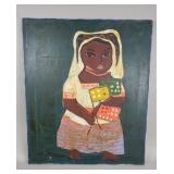 Vintage signed oil on canvas