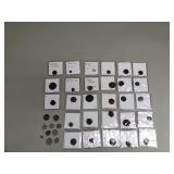 Ancient coins including silver Macedonian Obol