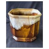 Glazed ceramic planter