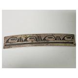 Vintage Native American silver hair barrette