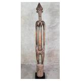 African carved wood senufo statue