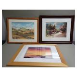 Bundle of signed watercolor paintings