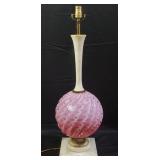 Murano glass and alabaster table lamp