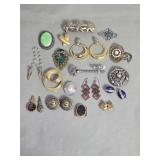 Vintage costume jewelry - pendants, brooches,