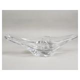 Daum France crystal Mid century modern center bowl