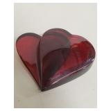 Baccarat heart sculpture
