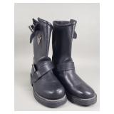 Harley Davidson black leather engineer biker boots