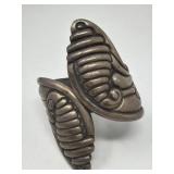 Vintage Mexican sterling silver clamper bracelet