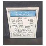 Vintage Monopoly Boardwalk Title Deed lithograph