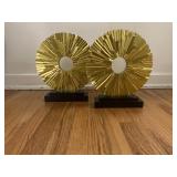 2 Abstract sculpture / art for home/office decor