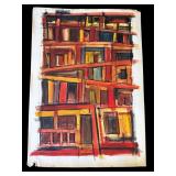 Vintage P. Resnack signed watercolor painting