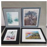 Five signed prints