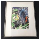 Marc Chagall vintage lithograph print