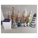 Box of Christmas decorations