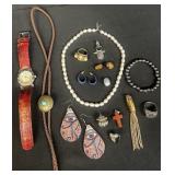 Group of costume jewelry