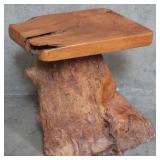 Teak root stump side table/ stool
