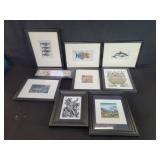 Group of pencil signed etchings and prints.