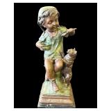 Vintage signed French bronze statue