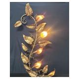 Italian Florentine gilt metal wall sconce
