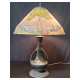 Vintage silver plate Pairpoint table lamp with