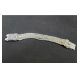Sterling silver multi-strand bracelet