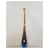 Murano style glass teardrop ornament
