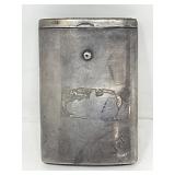 Vintage sterling silver slide action vesta case