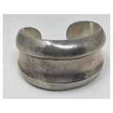Vintage Mexican sterling silver cuff bracelet