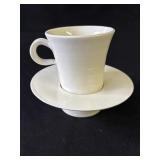 Vintage Carole Kaplan ceramic teacup & saucer