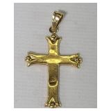 18k gold cross