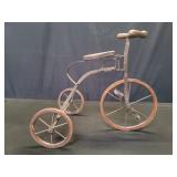 Vintage decorative iron and wood tricycle