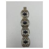 Vintage Mexican sterling silver with black