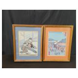 Pair of Japanese prints